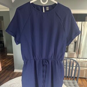 SHEIN Deep Blue Textured Dress